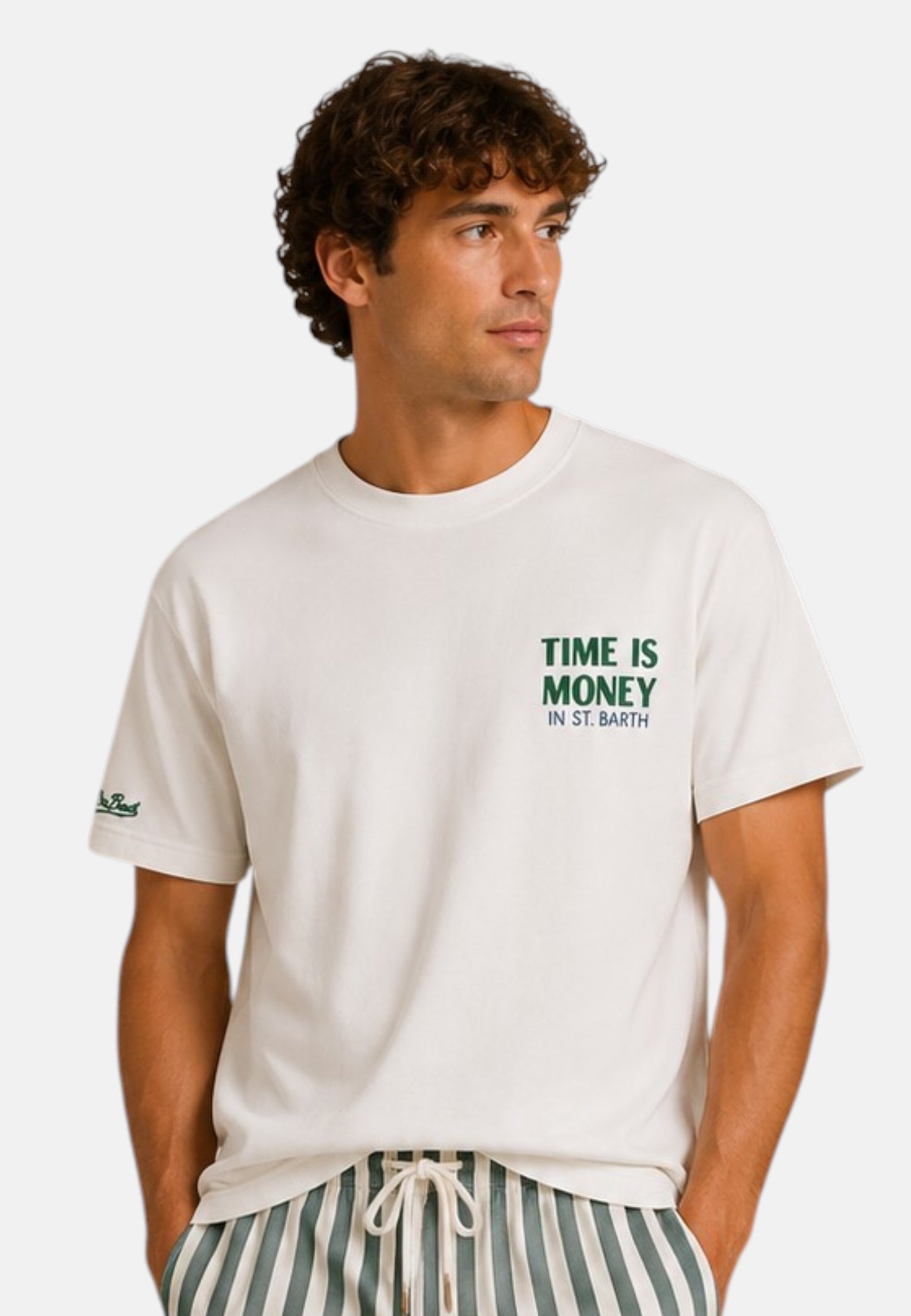 T-Shirt Manica Corta Uomo Mc2 Saint Barth Oversize Rich Time Delmar DLR0001