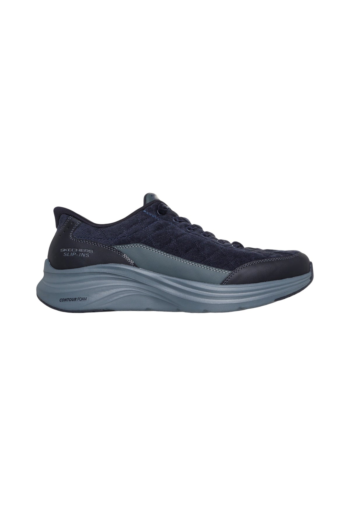 Sneakers Basse Uomo Skechers Hands Free Slip-ins, Heel Pillow, Cozy Fit, Contour Foam, Air-Cooled Memory Foam, Velluto a coste trapuntato, Lacci elasticizzati No Tie Fit, Lavabile in lavatrice Contour Foam-Cordelux 232618