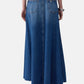 Gonna Lunga Donna Liu Jo In Denim Fluido  UA6171D0319