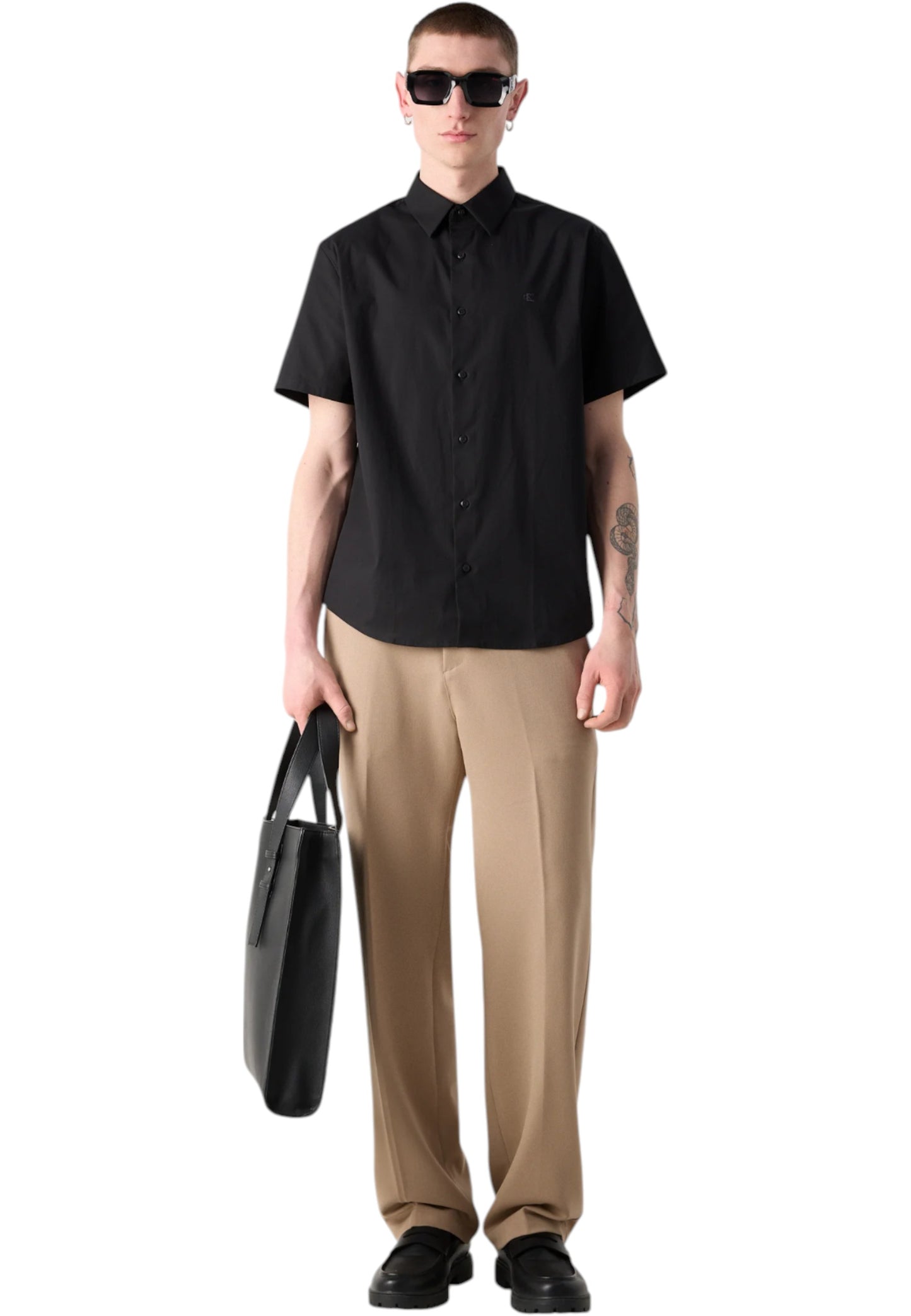 Camicia Manica Corta Uomo Calvin klein   LV04LB125G