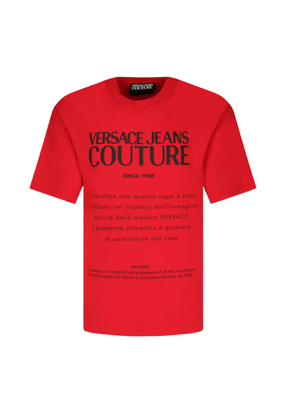 T-Shirt Manica Corta Uomo Versace Jeans Couture Over Fit  B3GWA7TM30319