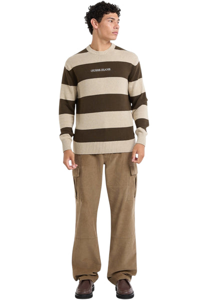 Maglione A Girocollo Uomo Guess  Gj Striped M4BR37Z3HM1