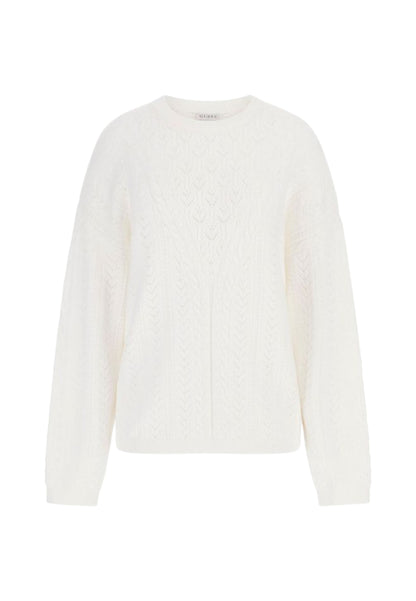 Maglione A Girocollo Donna Guess  Sylvie Pointelle W5YR56Z2ZK2