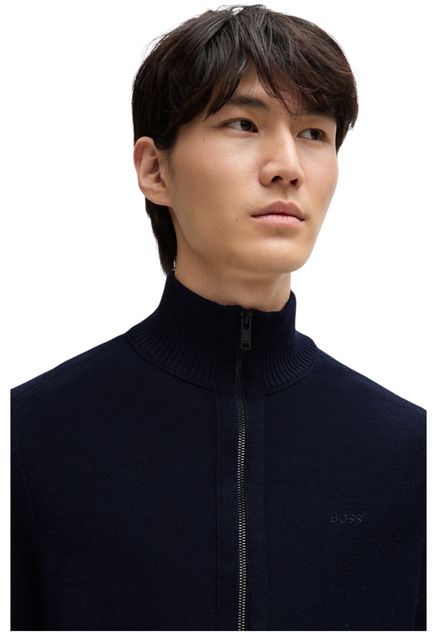 Maglione Collo Alto Uomo Boss Con Zip Avac 50501750