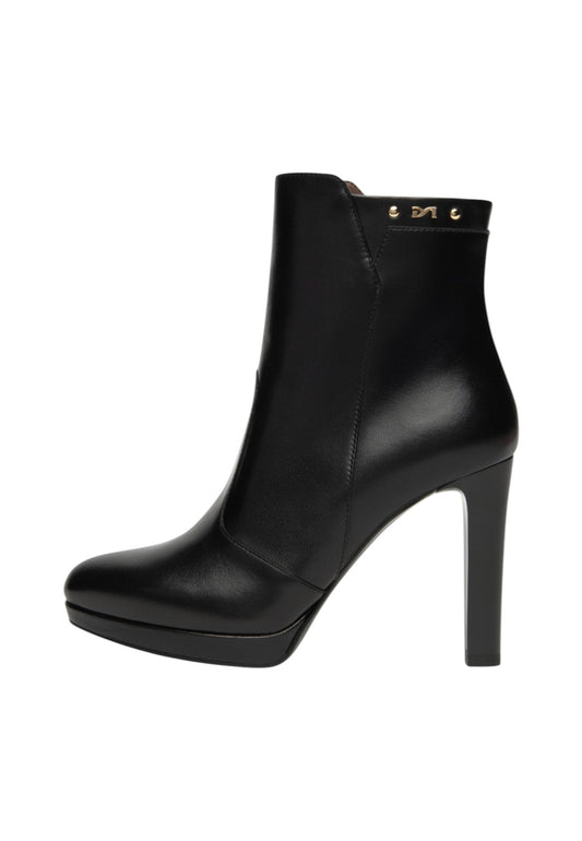 Stivaletti Tronchetti Donna Nero Giardini Tacco a Blocco 10 cm  I514510DE