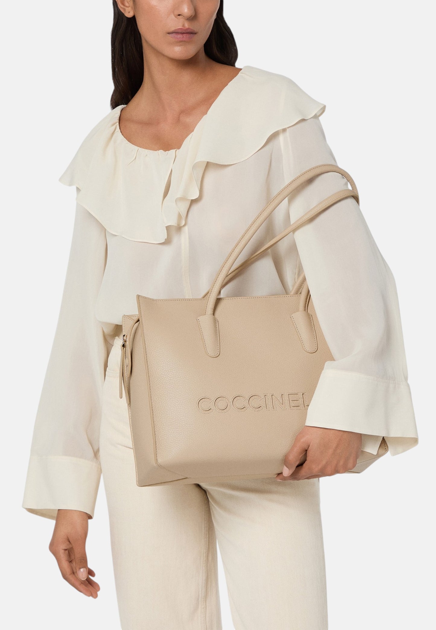 Borsa A Spalla Donna Coccinelle In Pelle Martellata Coccinelle Myrtha26 Medium E1UAK110201