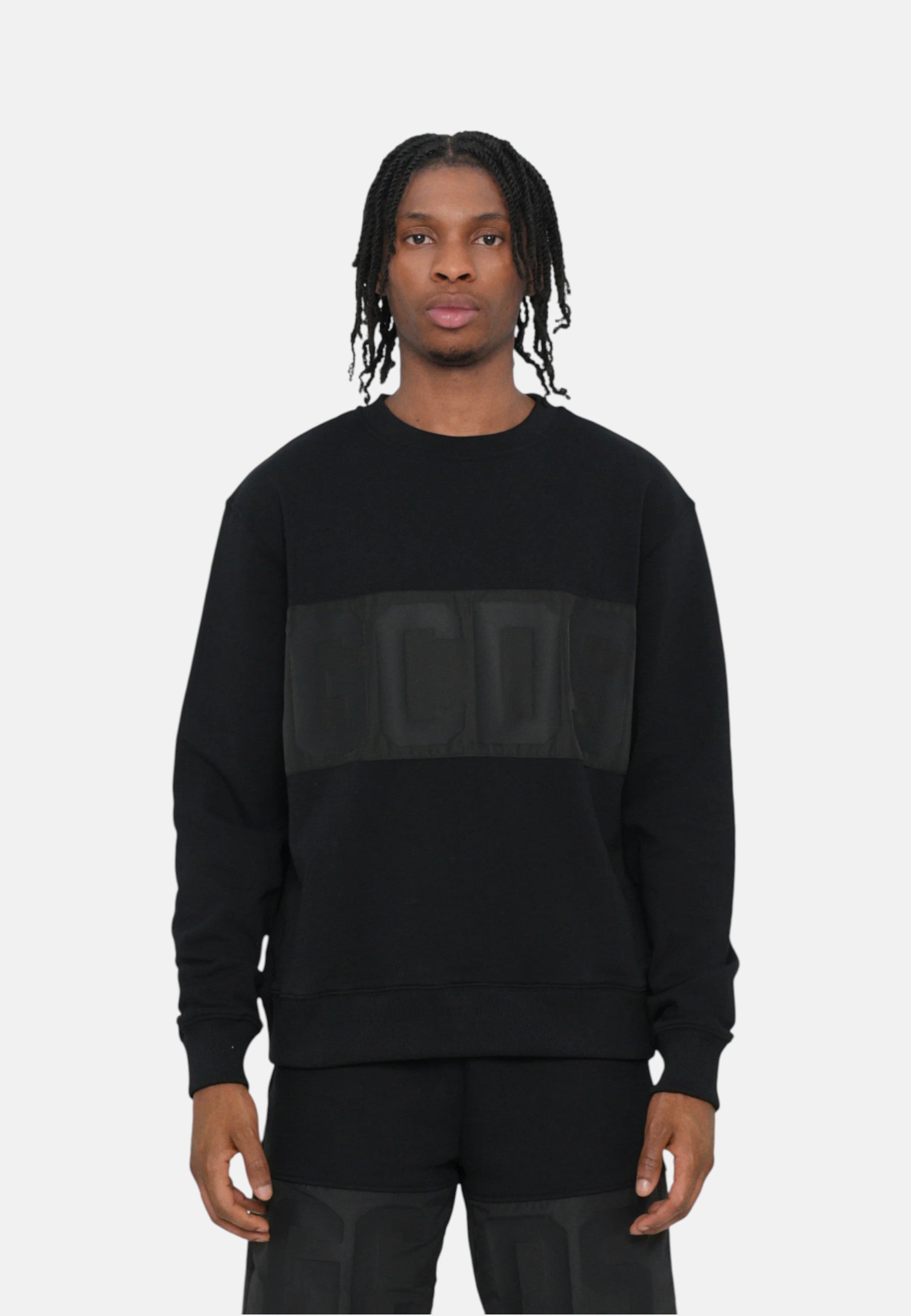Felpa Con Zip Uomo Gcds  Band Logo Tonal Z0MLQE144F004