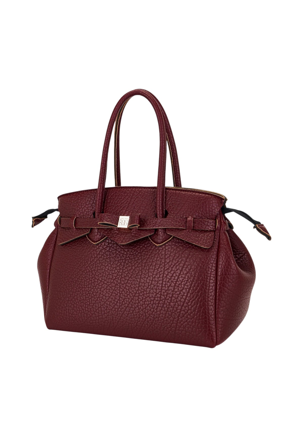 Borsa A Spalla Donna Save My Bag Shopping bag grande, Doppi manici, Chiusura con zip, Logo Save My Bag in metallo, Finitura effetto pelle, Dimensioni: 35 x 17.5 x 26 Cm Miss S62-MISS-L-PUB