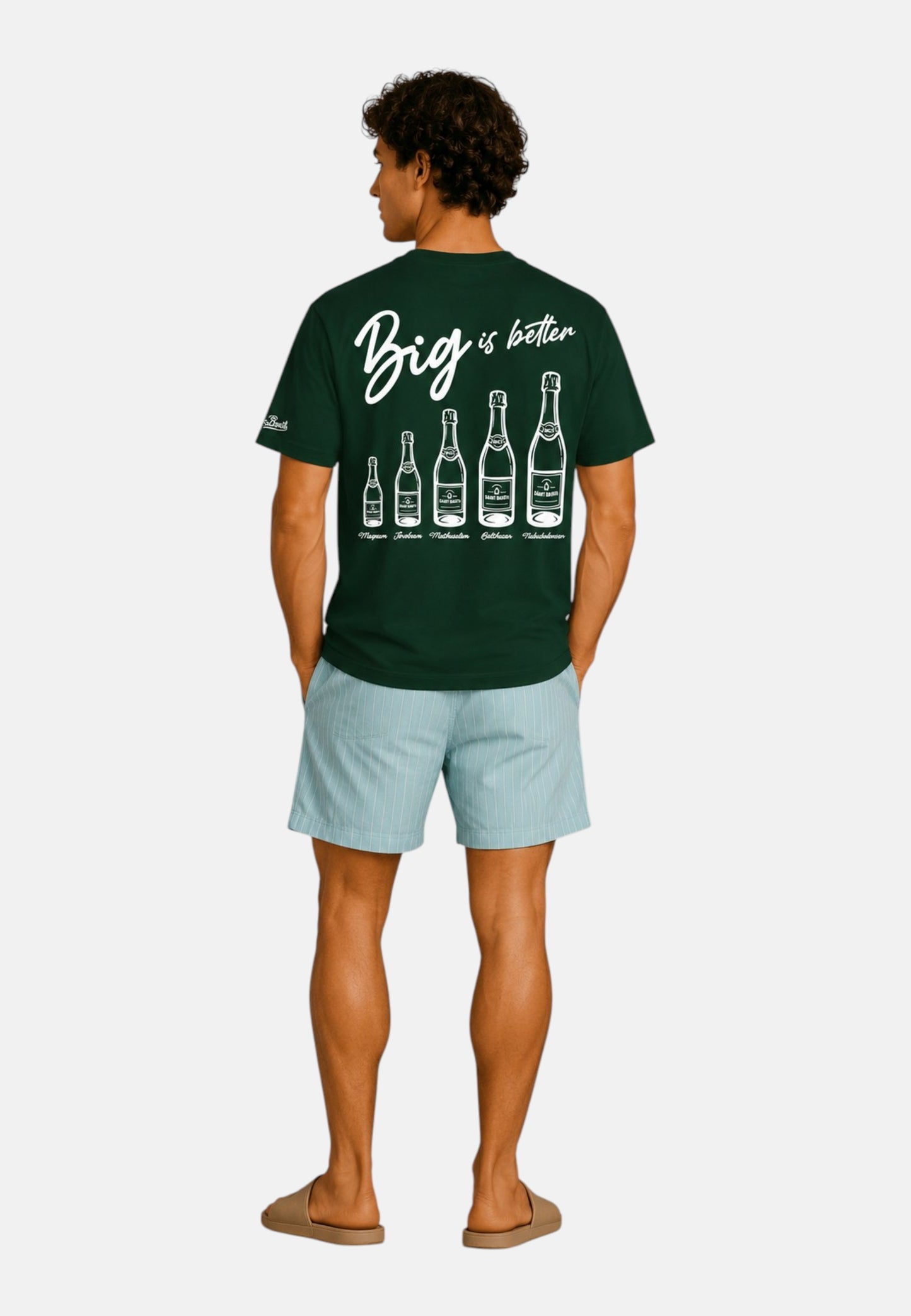 T-Shirt Manica Corta Uomo Mc2 Saint Barth Stampa/Ricamo Fronte E Retro Big Better Portland PRL0002