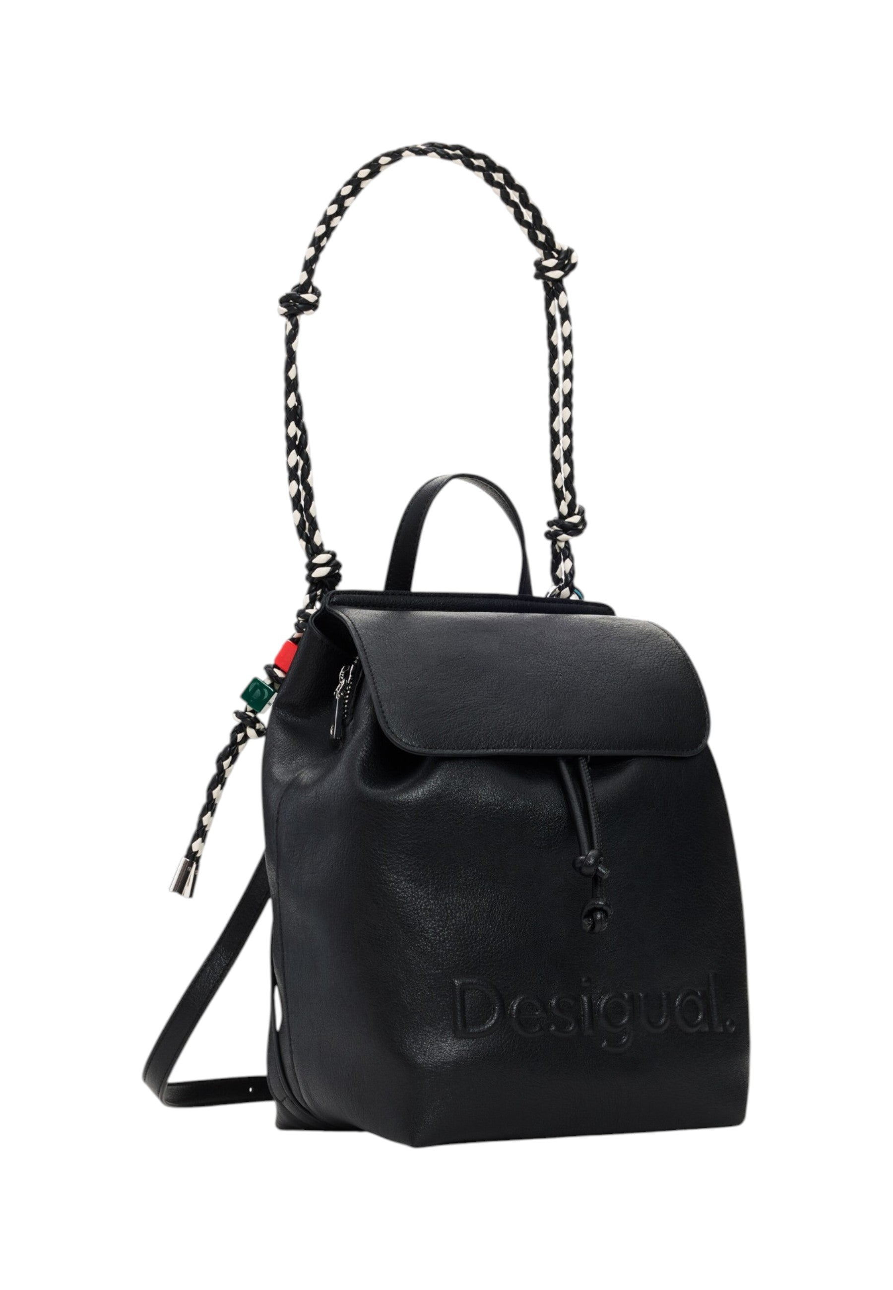 Zaino  Donna Desigual Con Patta Half Logo Luena Mini Black 26SAKP19