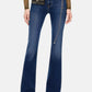 Jeans Flare Fit Donna Pinko Vestibilit� flare, gamba svasata dal ginocchio, design cinque tasche, denim stretch, cintura abbinata con fibbia Love Birds, ricamo sulla tasca posteriore Flora 100166A3FR