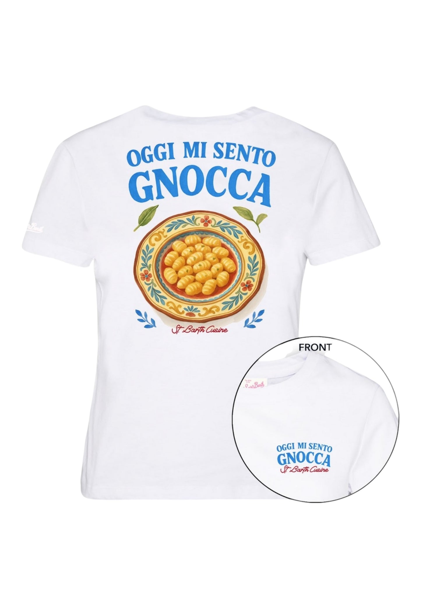 T-Shirt Manica Corta Donna Mc2 Saint Barth Sento Gnocca Emilie EMI0001