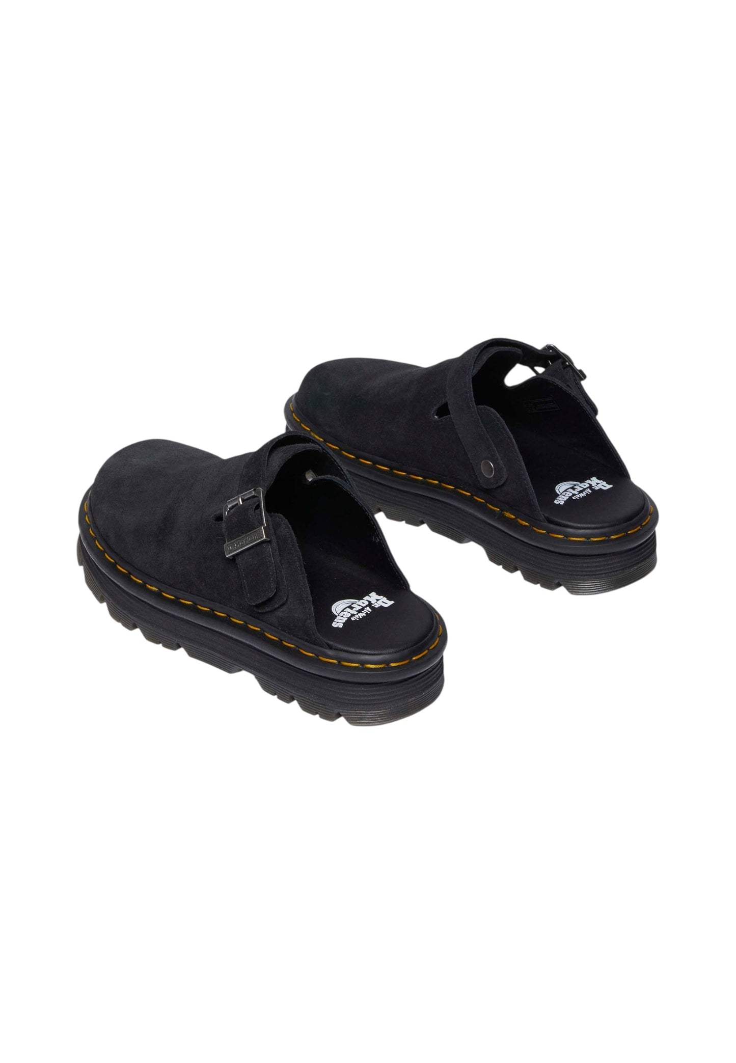 Mules  Donna Dr. Martens Con Fibbia Zebzag Mule Black Eh Suede 31657