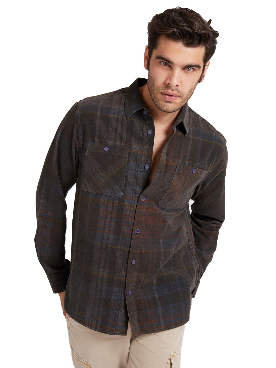 Camicia Manica lunga Uomo Guess   M1BH30WE7I0