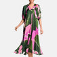 Vestito Lungo Donna Iconique Caftano Puffy Sleeves Helena IC26-101