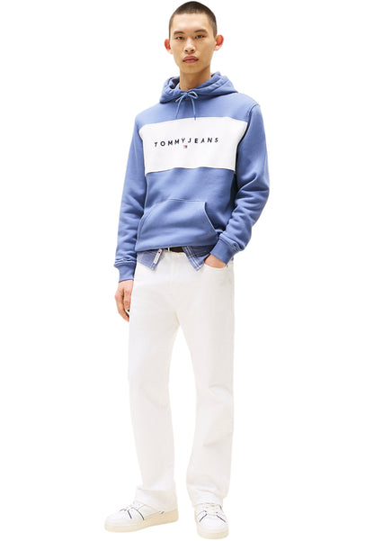 Felpa Con Cappuccio Uomo Tommy Jeans  Tjm Regular Cblk Linear DM0DM21932