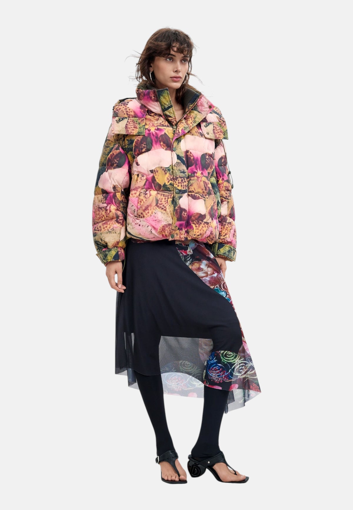 Cappotto  Donna Desigual  Padded Orchid Lacroix 26WWEW04