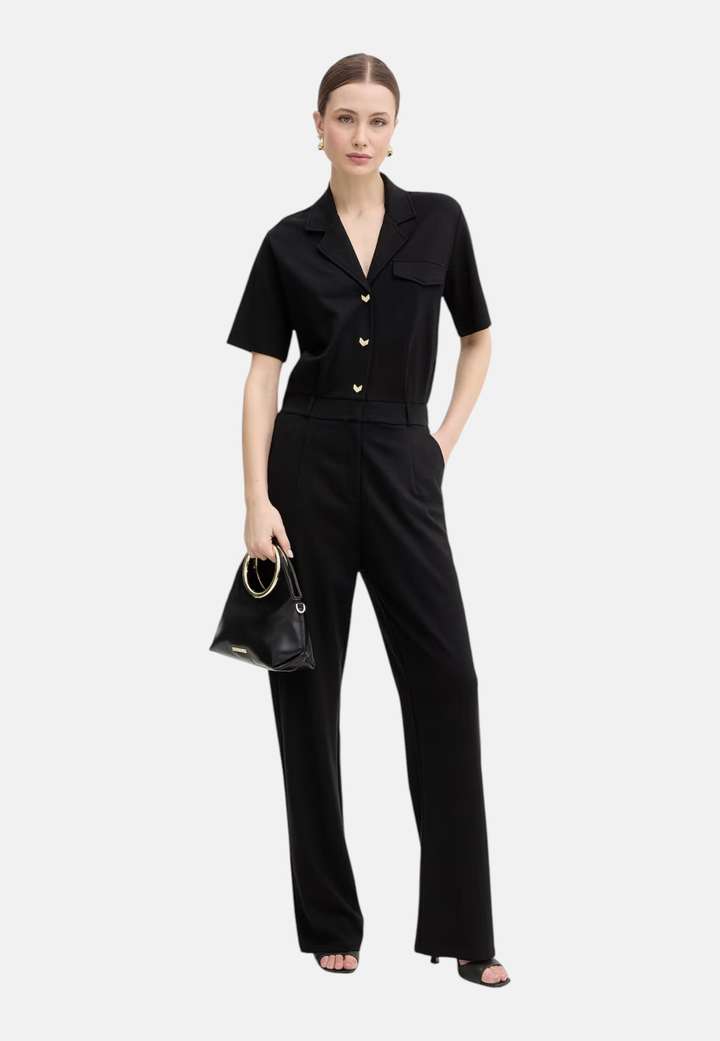 Tuta Jumpsuit Manica Corta Donna Liu Jo Con Pantaloni Eco Line TA6021JS182