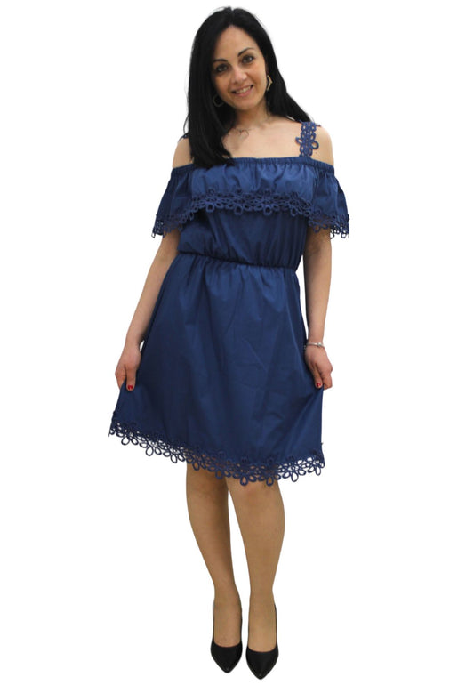 Vestito Corto Donna White Wise   WW28225