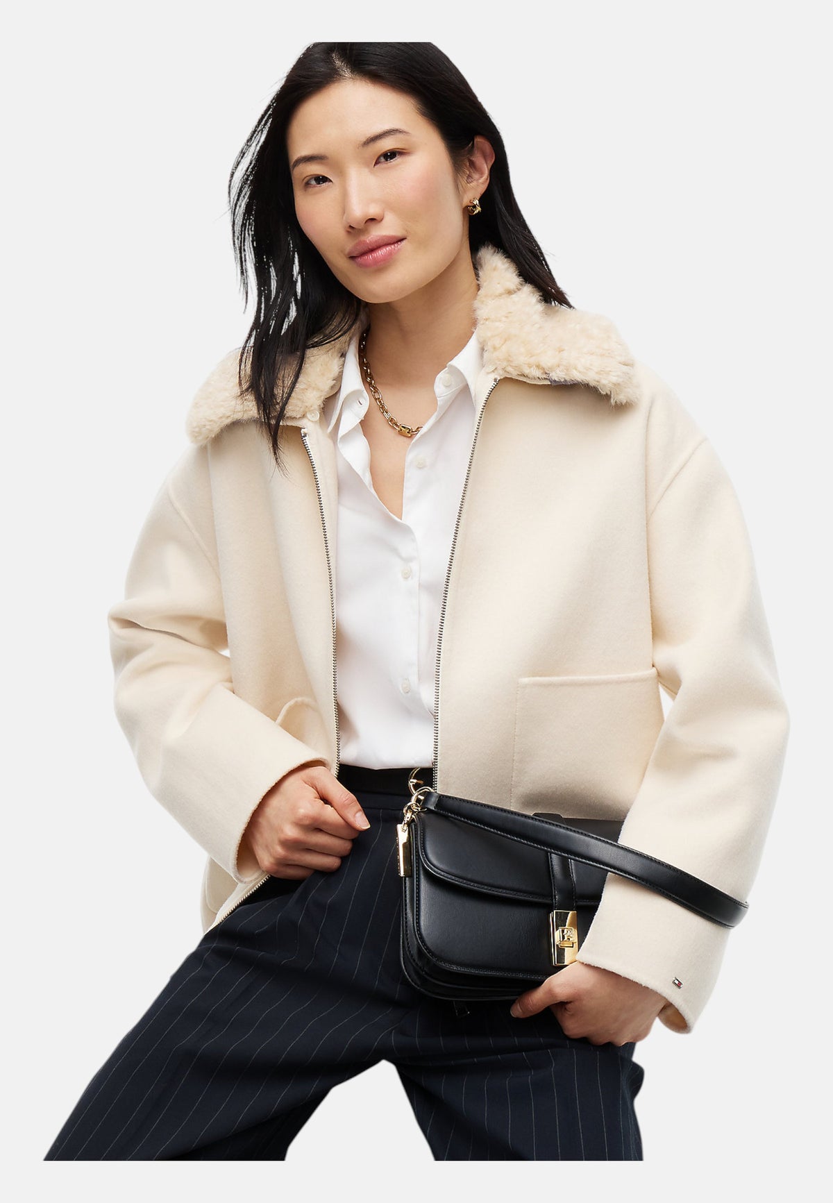 Borsa A Spalla Donna Tommy Hilfiger Conv Crossover Th Heritage AW0AW19321