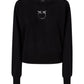 Maglione A Girocollo Donna Pinko Girocollo, maniche lunghe, filato misto lana, logo Love Birds a intarsio in trasparenza, collo polsini e fondo a costine Lanzarote 105417A18M