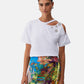 T-Shirt Manica Corta Donna Liu Jo Con Patch Strass Eco Line CA6160JS088