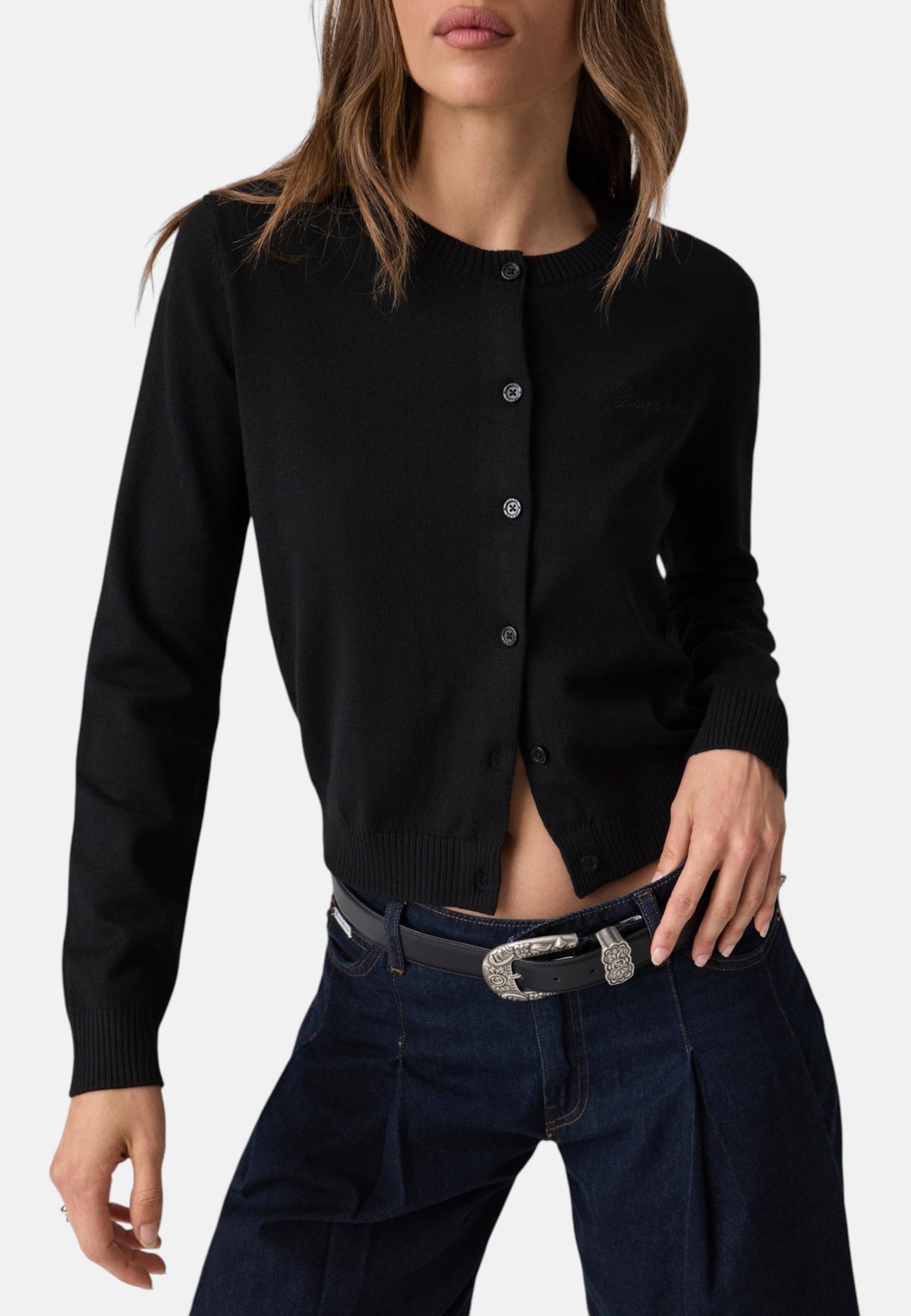 Cardigan  Donna Guess Logo ricamato Gj W6BR02Z1245