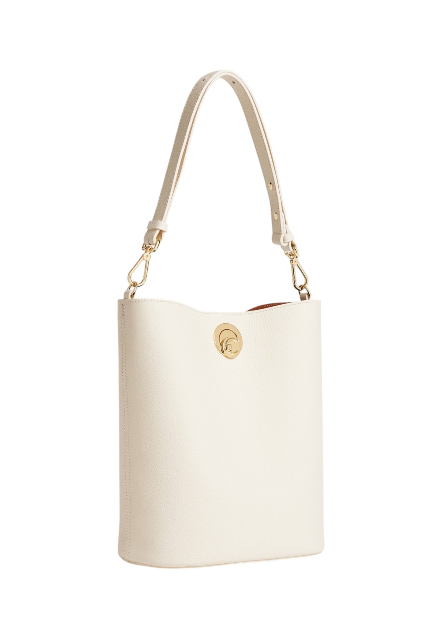 Borsa A Spalla Donna Coccinelle Secchiello In Pelle Martellata Doppia Coccinelle Nikla Medium E1TOA230101