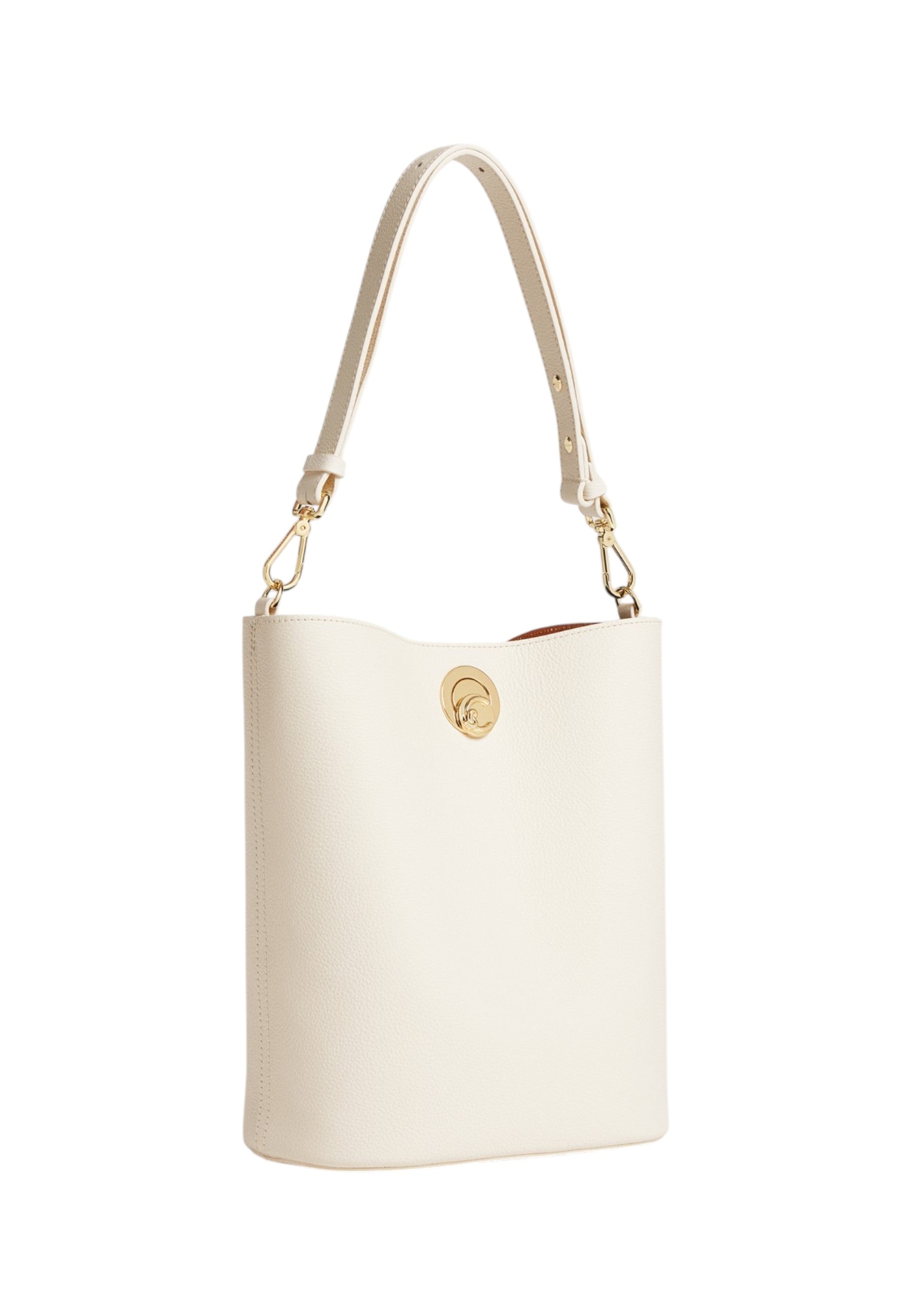 Borsa A Spalla Donna Coccinelle Secchiello In Pelle Martellata Doppia Coccinelle Nikla Medium E1TOA230101