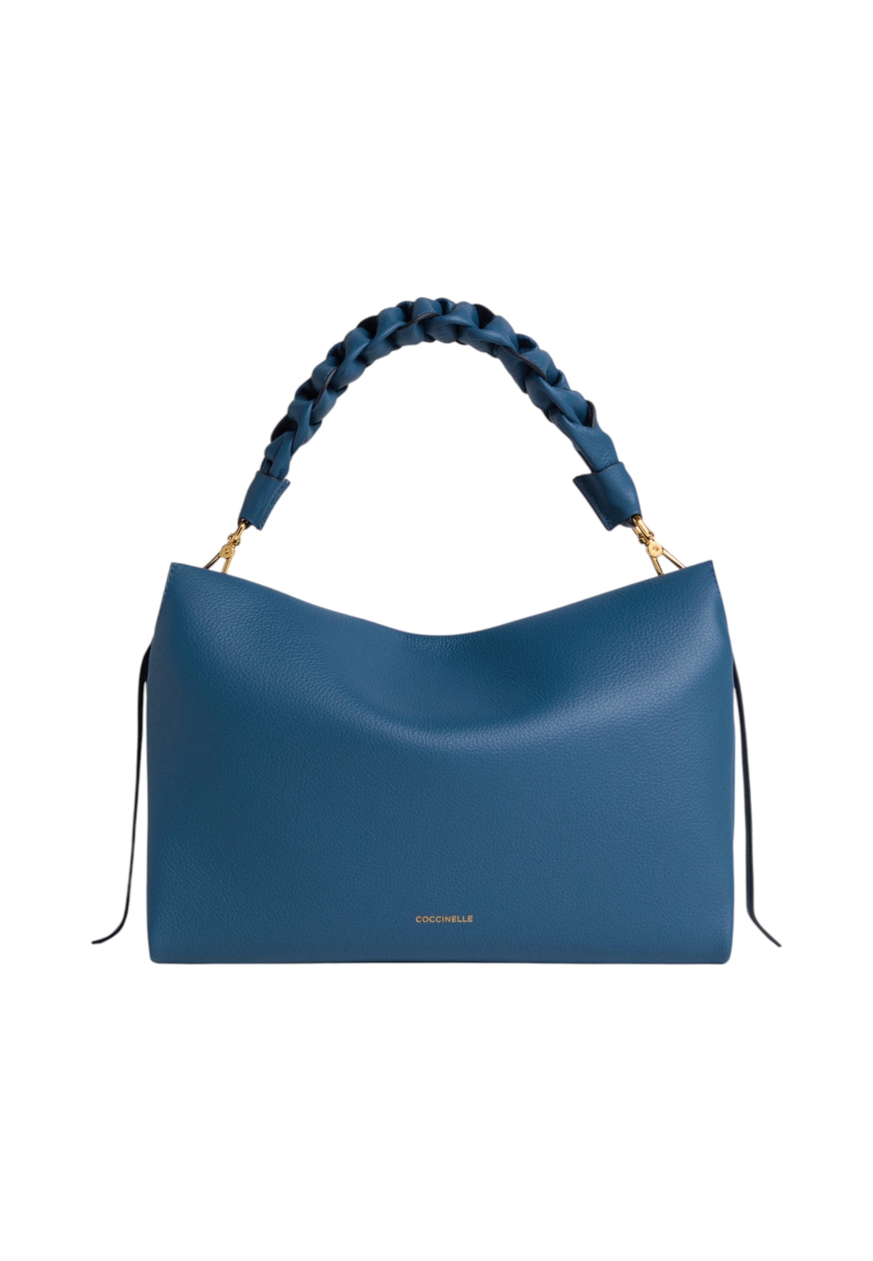 Borsa A Spalla Donna Coccinelle In Pelle Martellata Doppia Boheme Medium E1M50190201