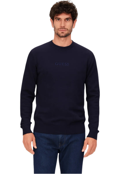 Maglione A Girocollo Uomo Guess  Hervey Logo Tonal M5YR08Z3FC2