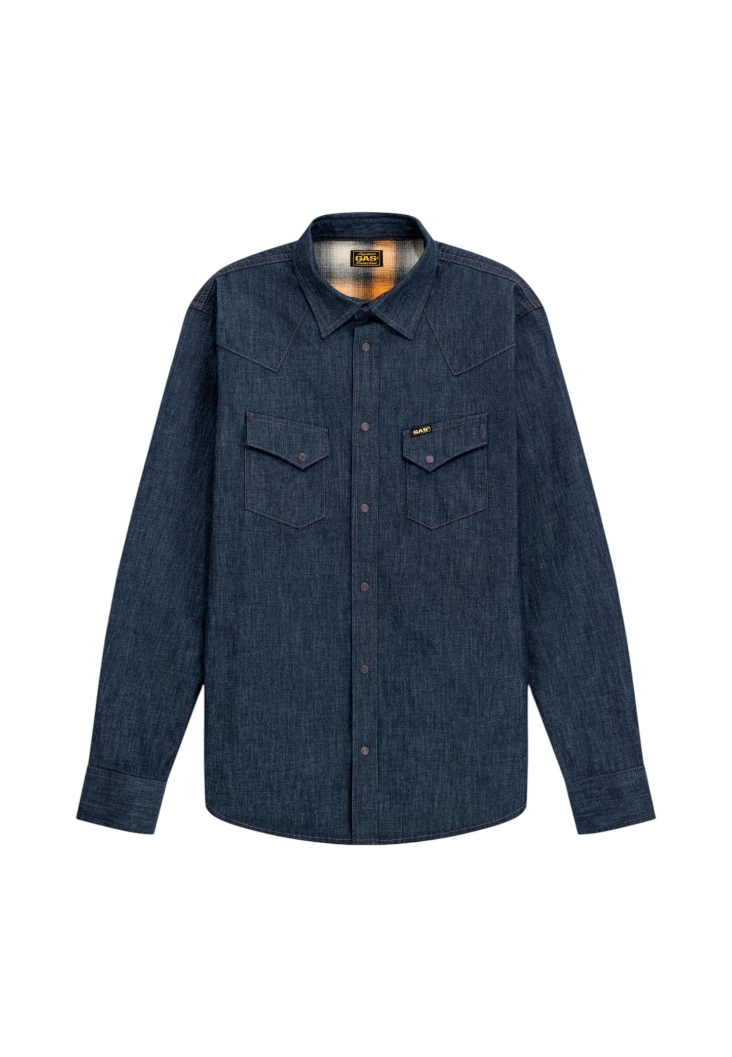 Camicia Manica lunga Uomo Gas In Denim Den Shirt 151304010036