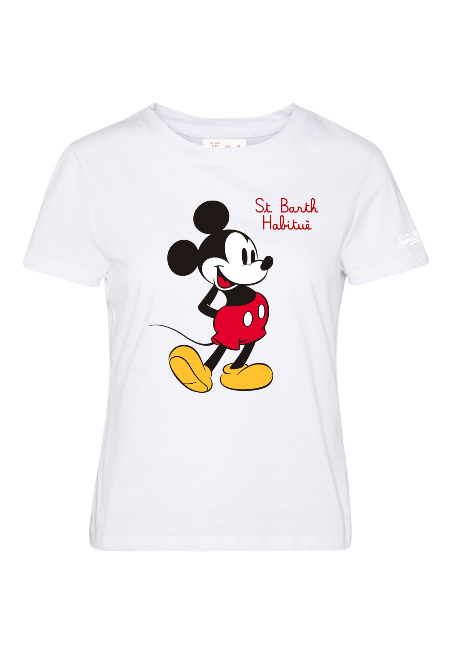 T-Shirt Manica Corta Donna Mc2 Saint Barth Mickey Sb Hab Emb Emilie EMI0001