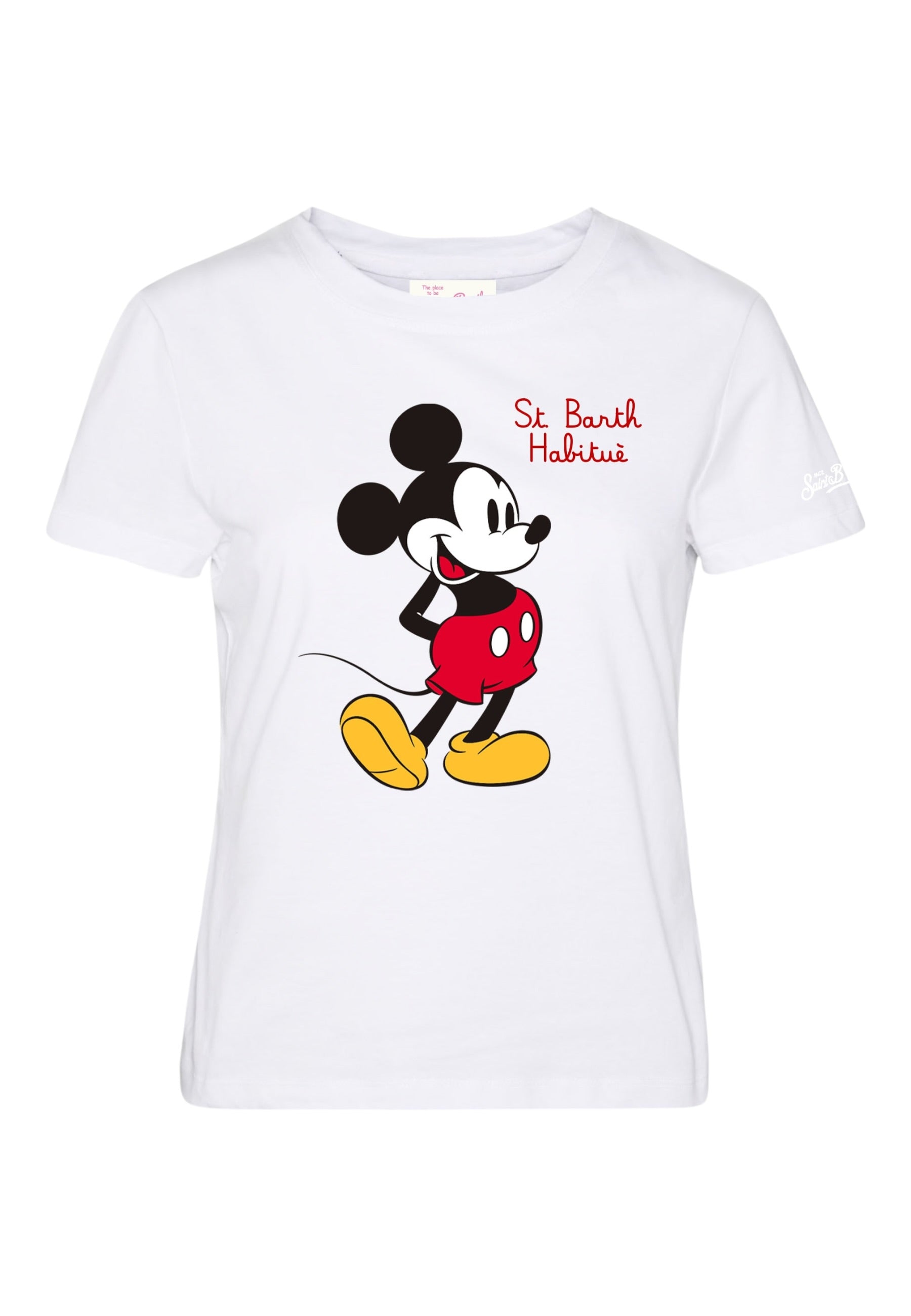 T-Shirt Manica Corta Donna Mc2 Saint Barth Mickey Sb Hab Emb Emilie EMI0001