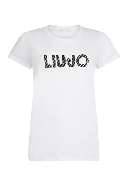 T-Shirt Manica Corta Donna Liu Jo  Liujo Diagon.Cry UF5266JS904
