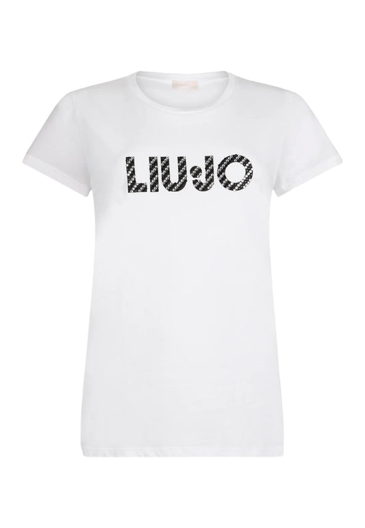 T-Shirt Manica Corta Donna Liu Jo  Liujo Diagon.Cry UF5266JS904