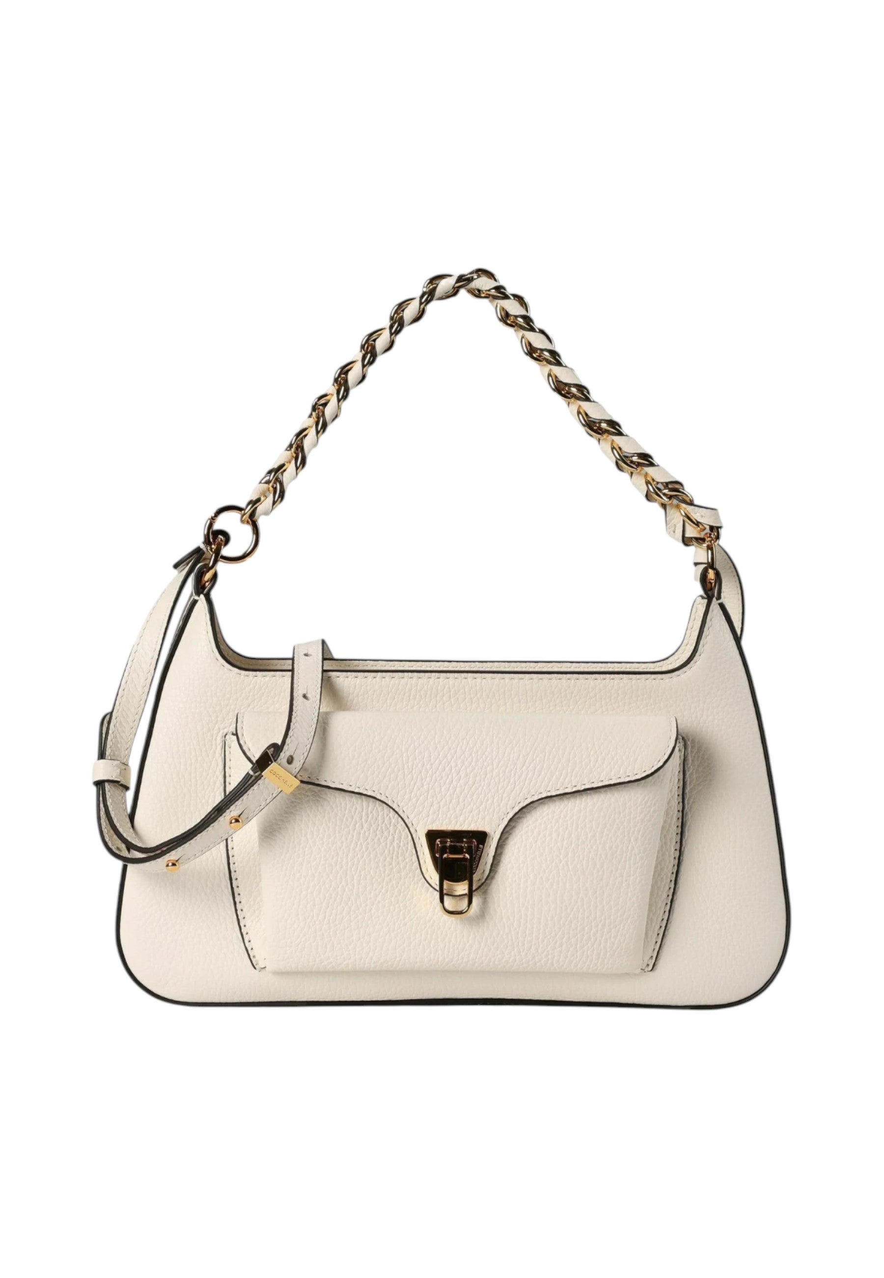 Borsa A Spalla Donna Coccinelle In Pelle Martellata Coccinelle Beat Generation Medium E1TFK120101