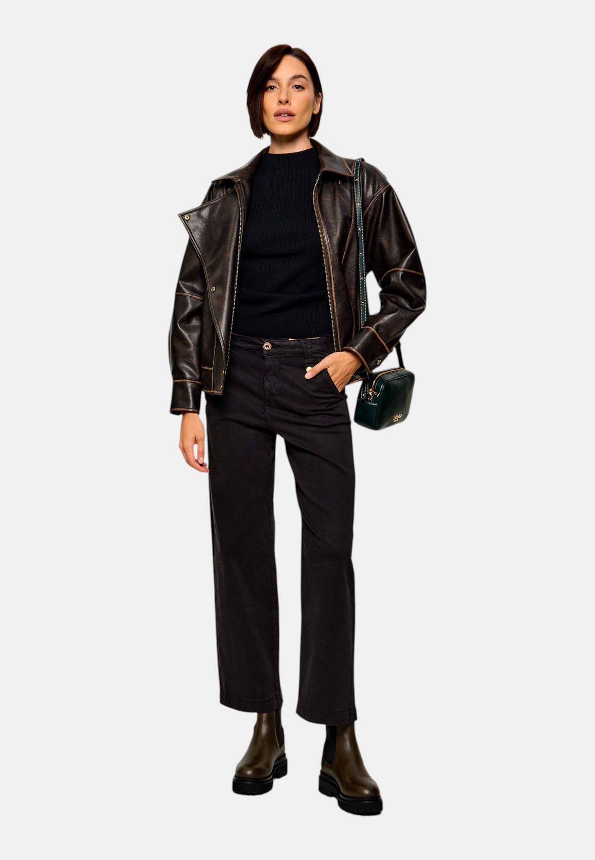 Pantaloni  Donna Liu Jo A Vita Media Flare Cropped WF6125T709A