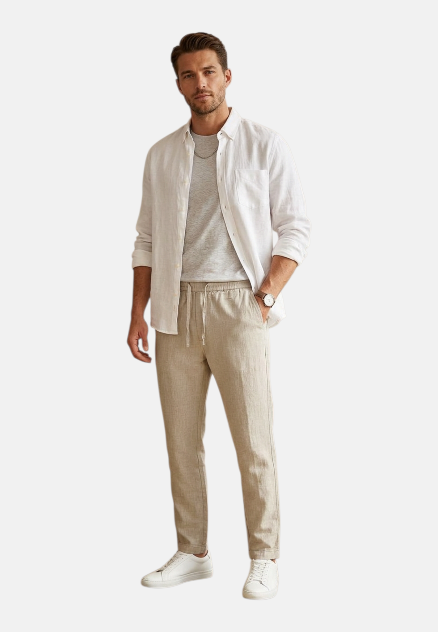 Pantaloni  Uomo Gas Linen Bahia Pfd Clovy Pant 361002101038