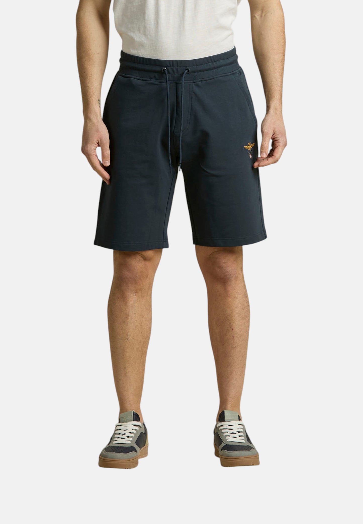 Pantaloncini  Uomo Aeronautica Militare In Felpa Con Aquila Ricamata  261BF0032UF00674