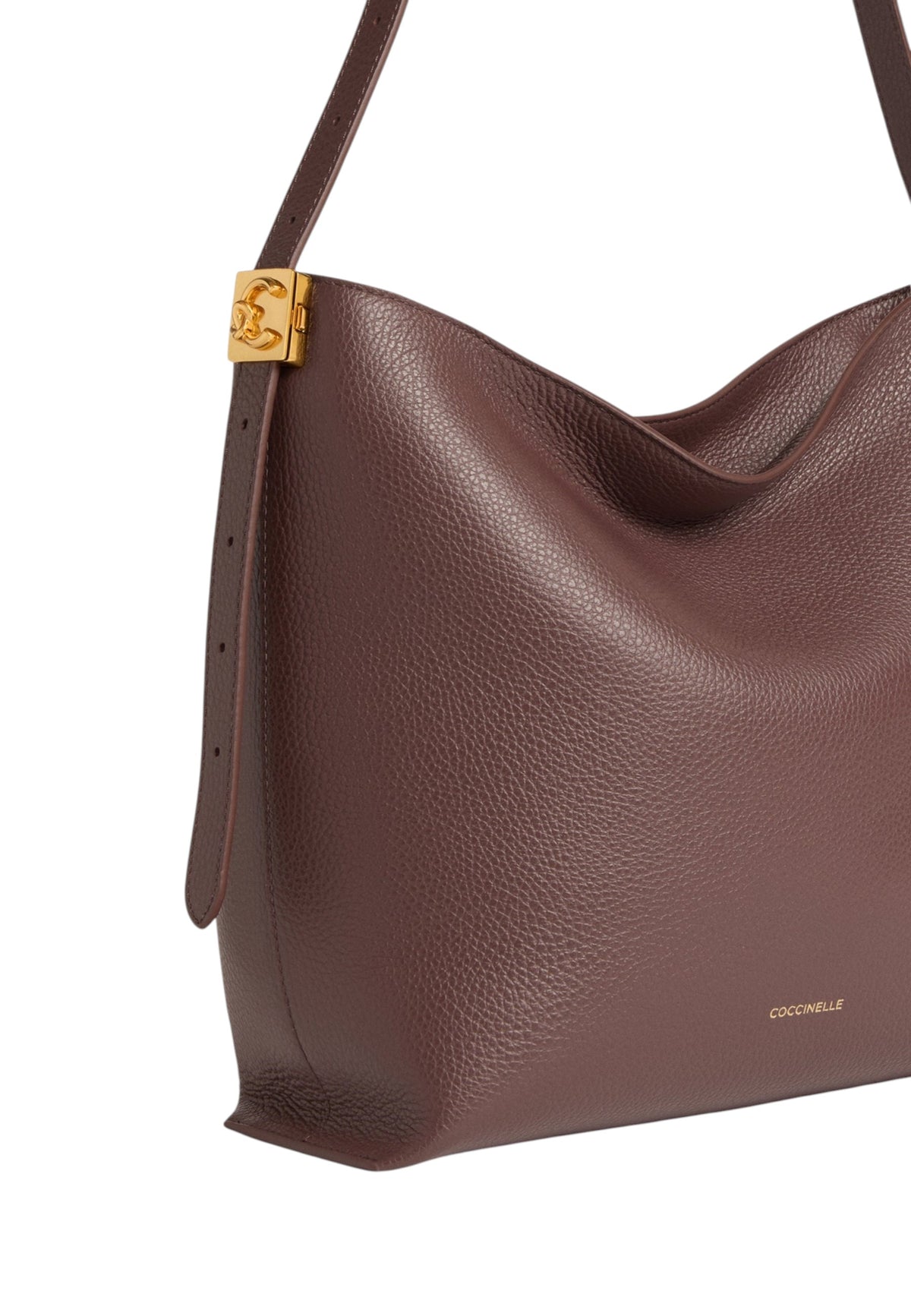 Borsa A Spalla Donna Coccinelle Pelle con grana, Chiusura con dettaglio lock C-Me Lock E1U4K130201