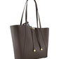 Borsa A Spalla Donna Braccialini Reversibile, Manico doppio, Chiusura con coulisse, Design reversibile con interno a pois, Dimensioni: 45 x 11 x 30 Cm Double B19323PP