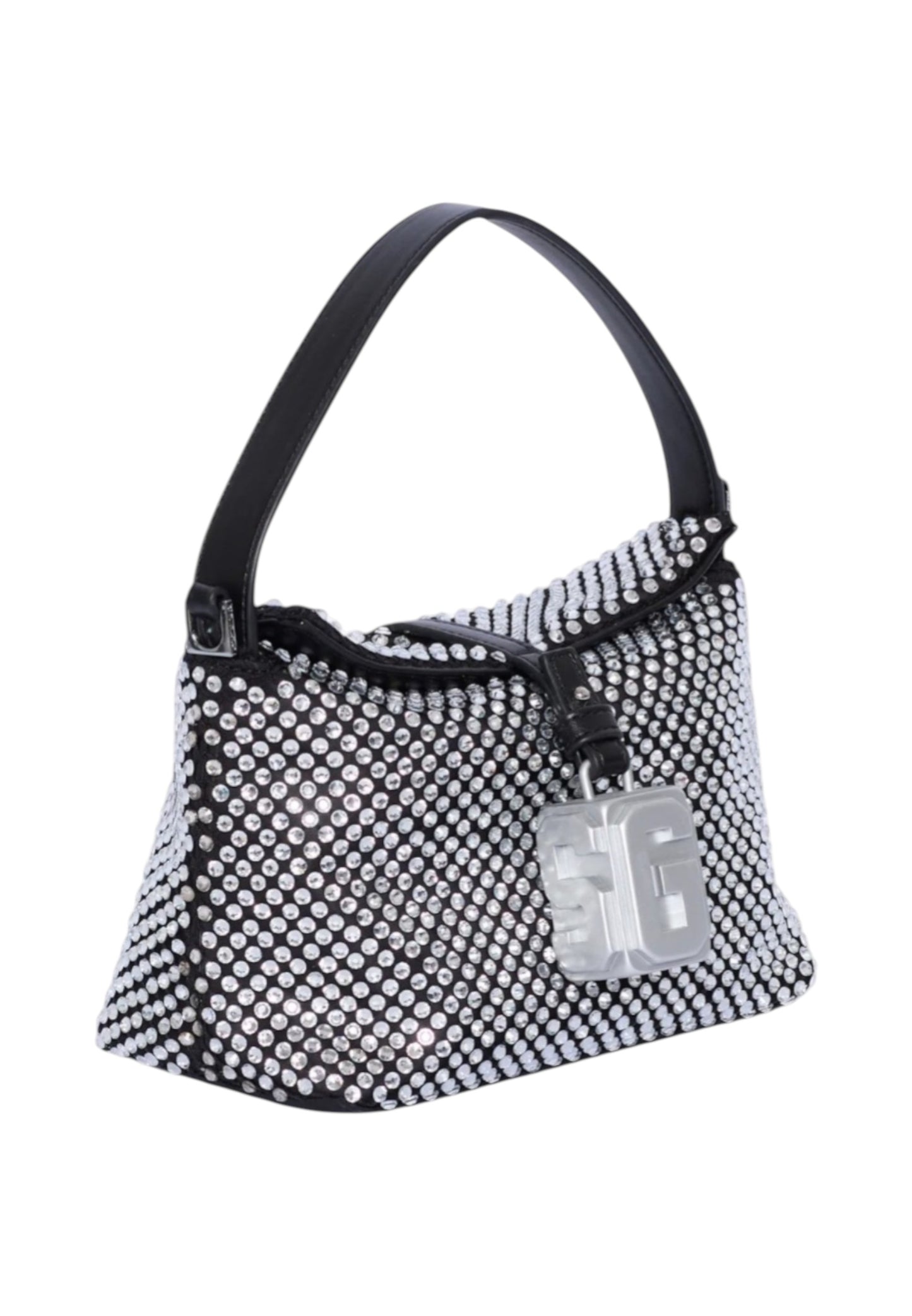 Borsa A Spalla Donna Gcds  Mini Comma Mesh Rhinestone GCDSMMC005