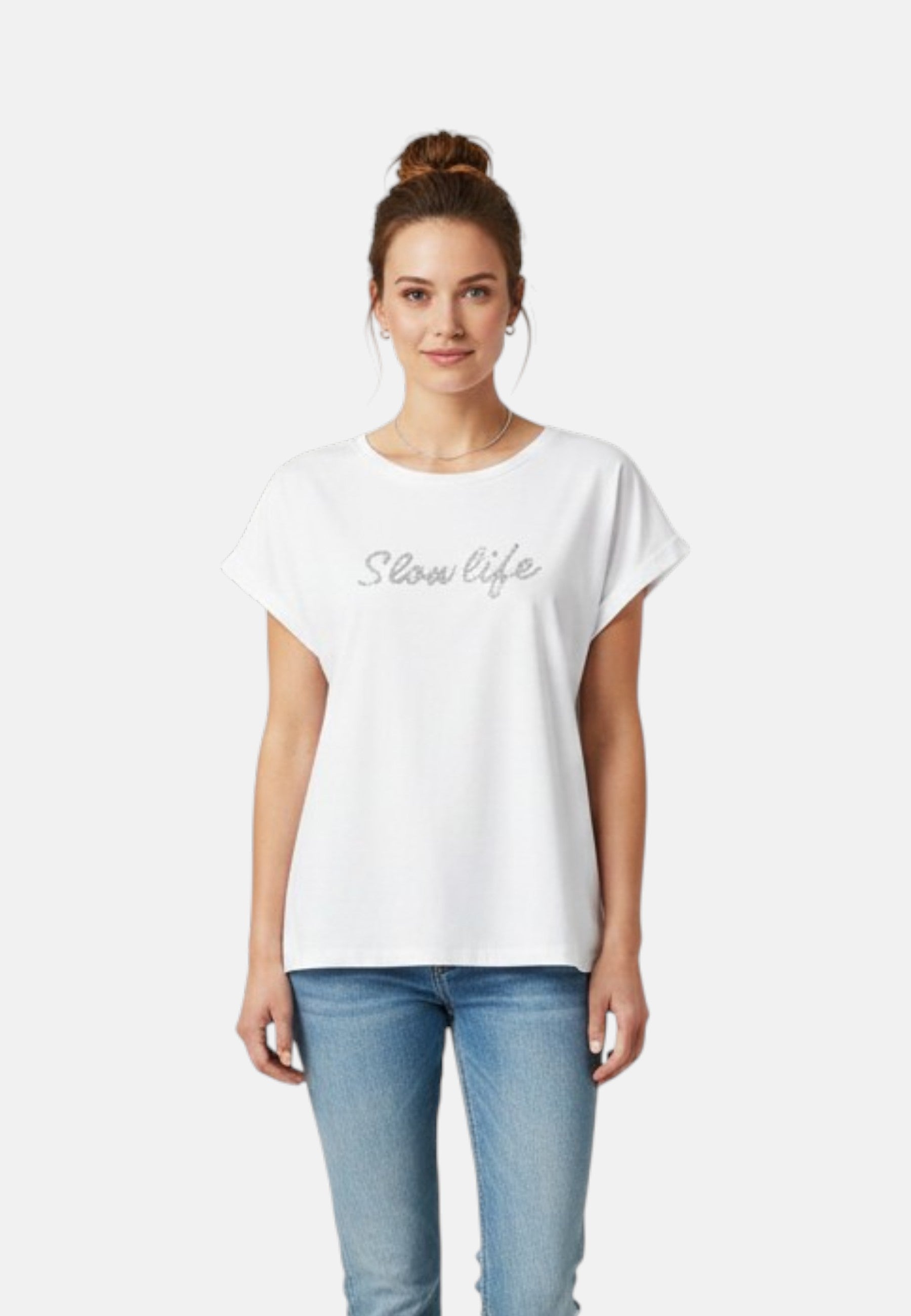 T-Shirt Manica Corta Donna Liu Jo Slow Life Eco Line VA6162JS923