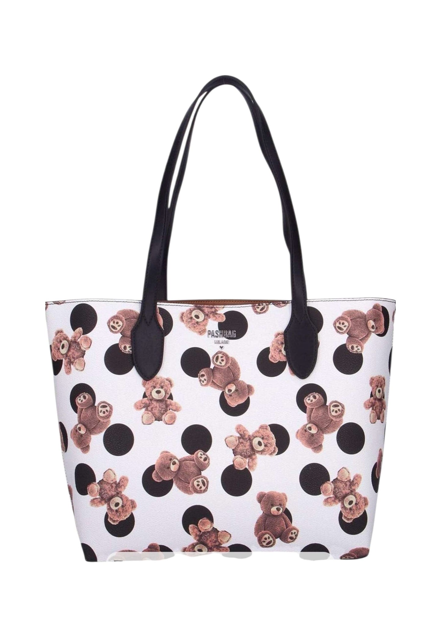 Borsa A Spalla Donna Pashbag Tote Stampa Orsetti Babies Kate-Babies