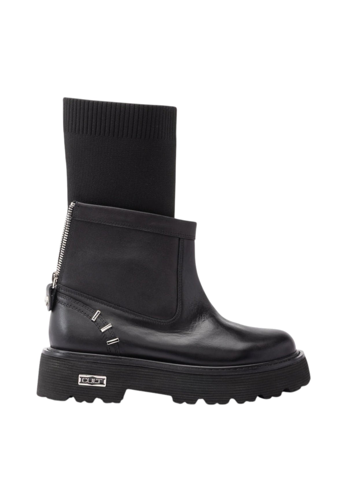 Stivali  Donna Cult  Slash 4827 Mid W Leather/Knit CLW482700