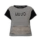 T-Shirt Manica Corta Donna Liu Jo Jersey Rigato  VA6039J3908
