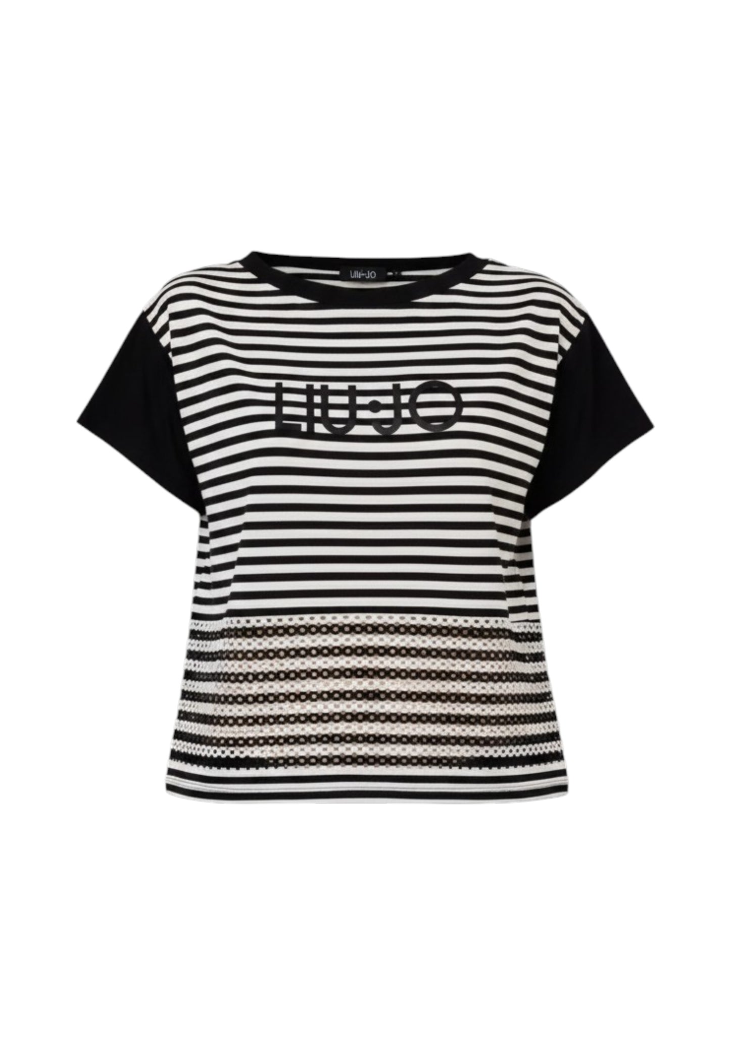 T-Shirt Manica Corta Donna Liu Jo Jersey Rigato  VA6039J3908