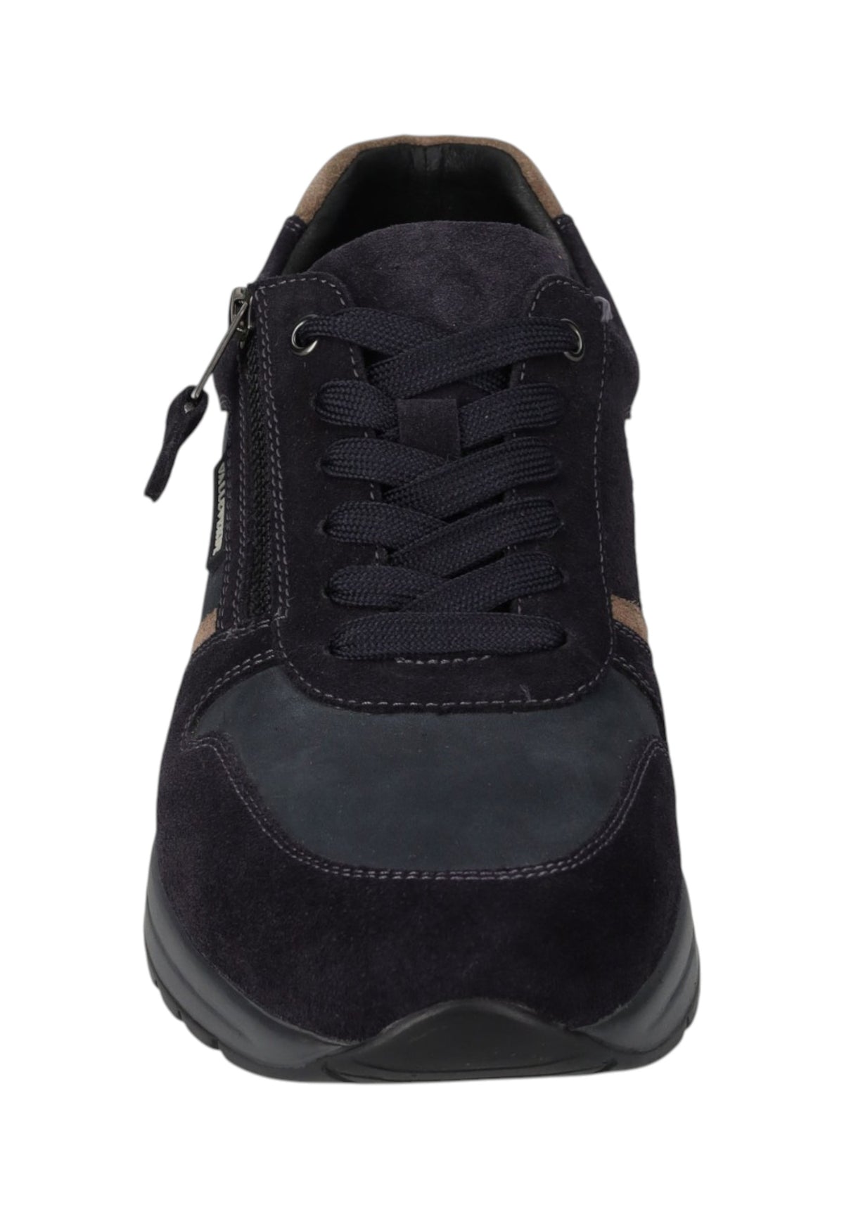 Sneakers Basse Uomo Valleverde chiusura con lacci, zip laterale, pannelli a contrasto, suola scura  VY954AW