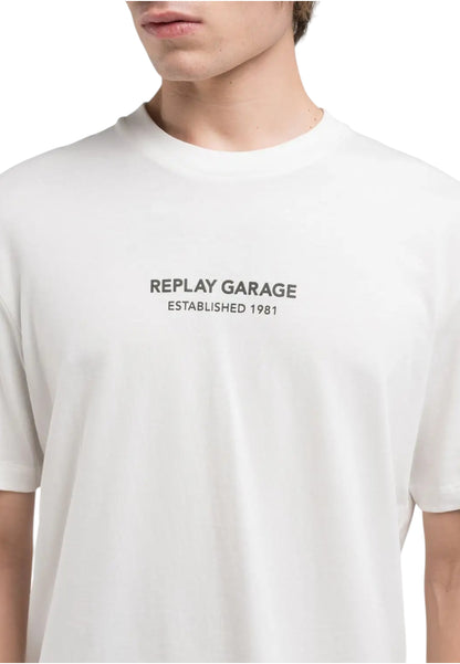 T-Shirt Manica Corta Uomo Replay Relaxed Fit Con Stampa